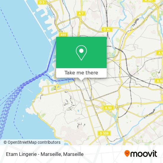 Etam Lingerie - Marseille map