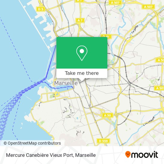 Mapa Mercure Canebière Vieux Port