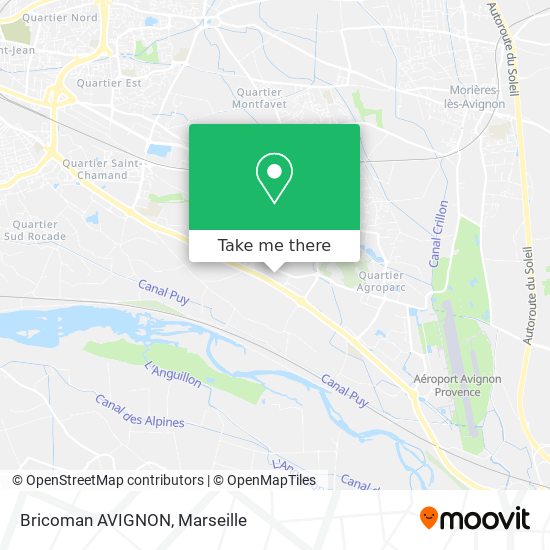 Bricoman AVIGNON map