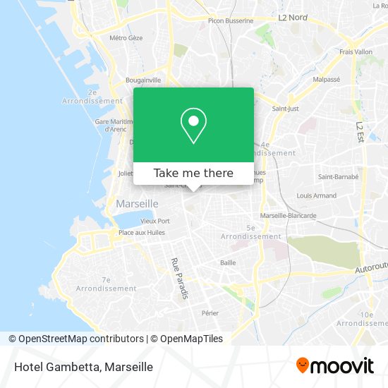 Hotel Gambetta map