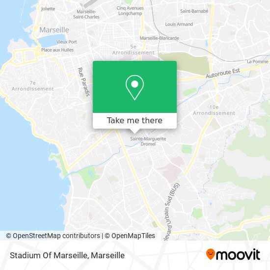 Mapa Stadium Of Marseille