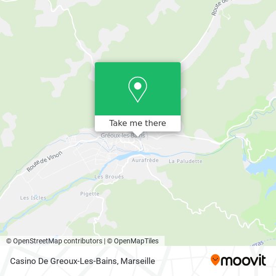 Casino De Greoux-Les-Bains map