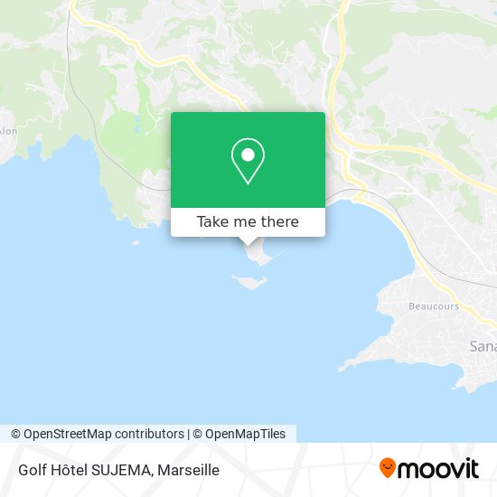 Golf Hôtel SUJEMA map