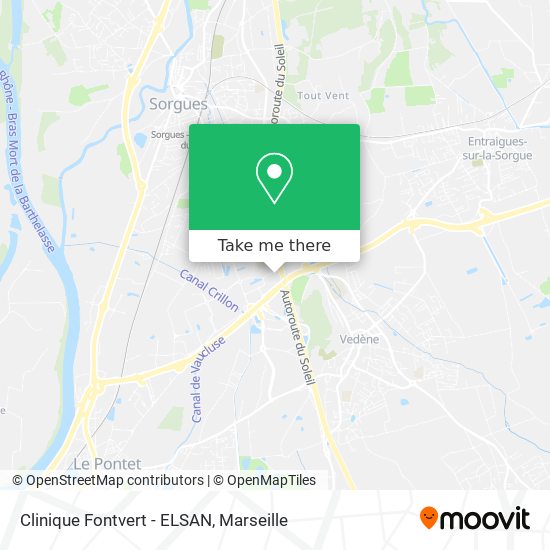 Clinique Fontvert - ELSAN map