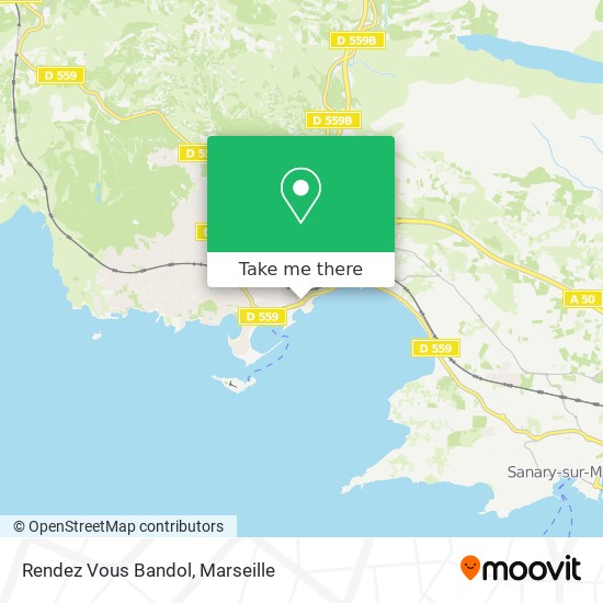 Rendez Vous Bandol map