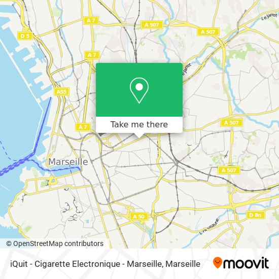 iQuit - Cigarette Electronique - Marseille map