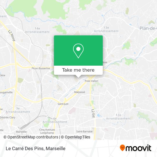 Le Carré Des Pins map