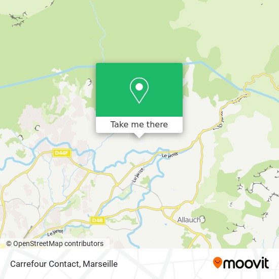 Mapa Carrefour Contact