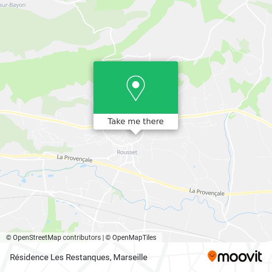 Résidence Les Restanques map