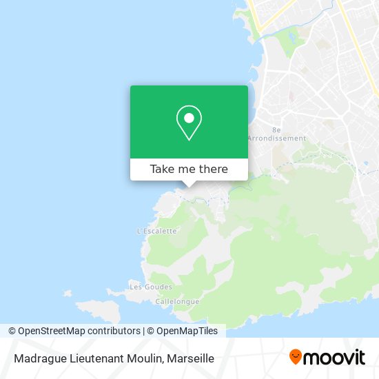 Madrague Lieutenant Moulin map