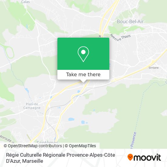 Régie Culturelle Régionale Provence-Alpes-Côte D'Azur map