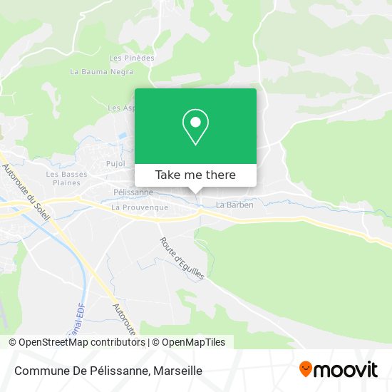 Commune De Pélissanne map