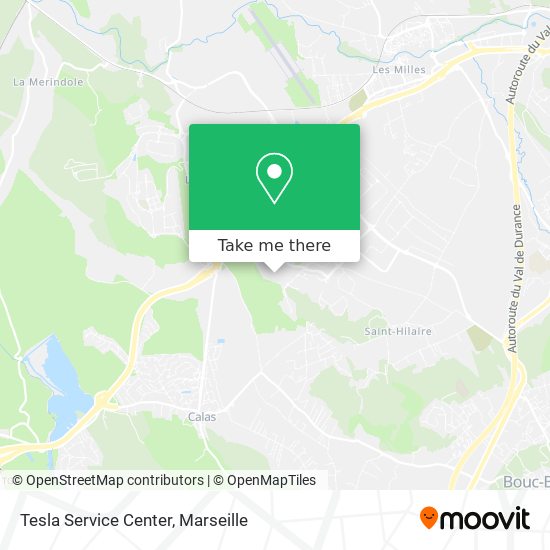 Tesla Service Center map