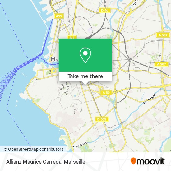 Allianz Maurice Carrega map