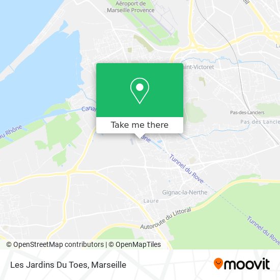 Les Jardins Du Toes map