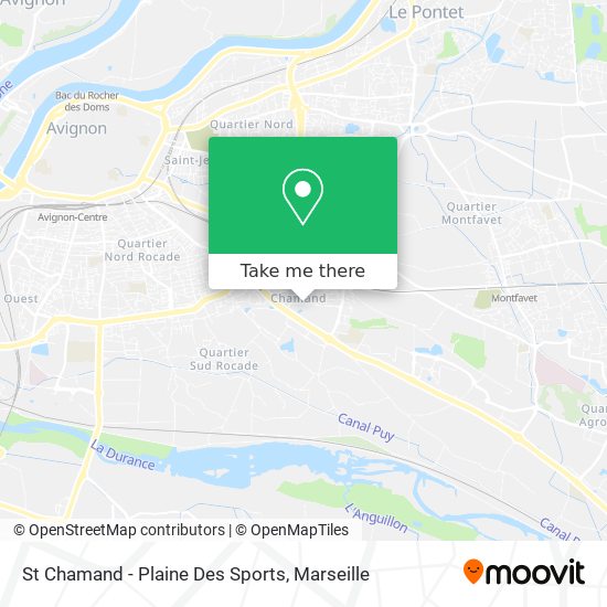St Chamand - Plaine Des Sports map