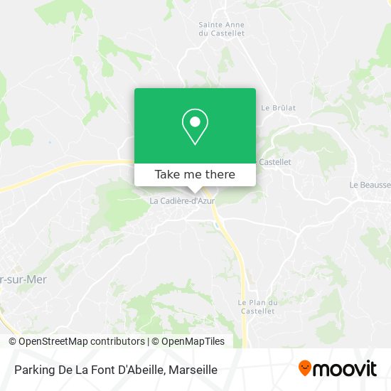Parking De La Font D'Abeille map
