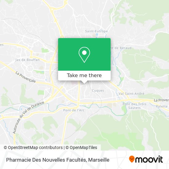 Pharmacie Des Nouvelles Facultés map