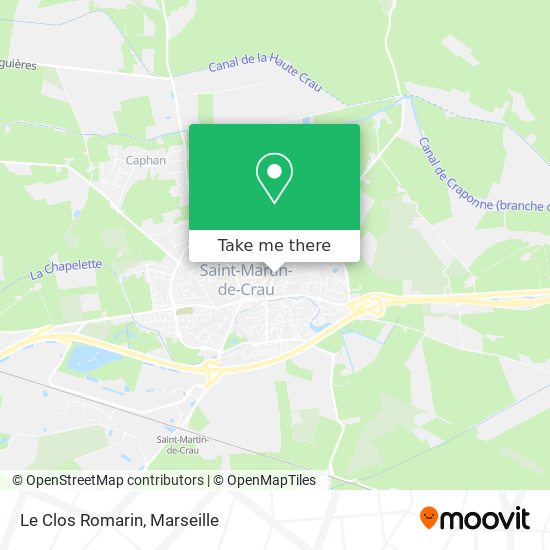 Le Clos Romarin map