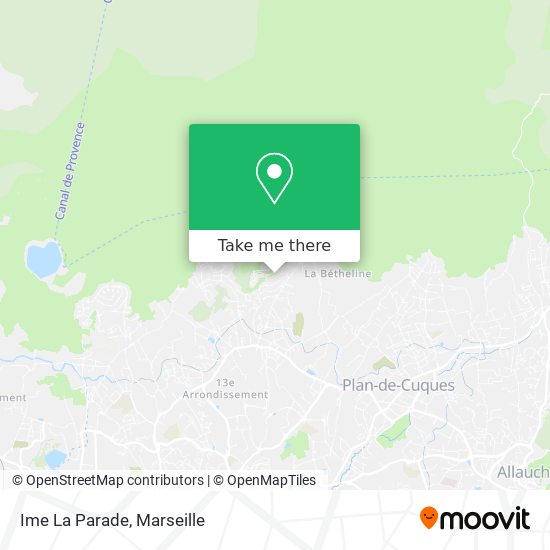 Ime La Parade map