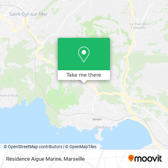 Résidence Aigue Marine map