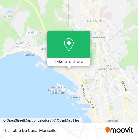La Table De Cana map