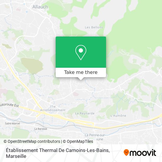 Établissement Thermal De Camoins-Les-Bains map