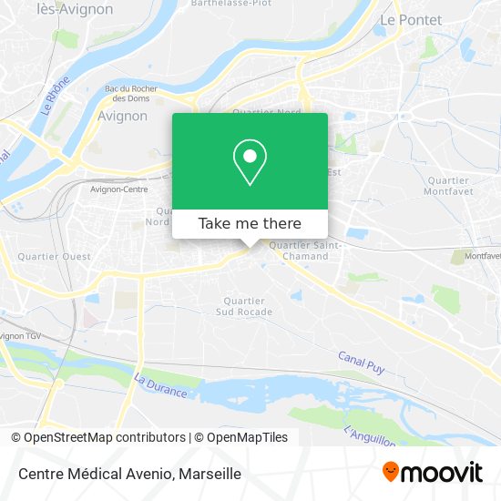 Mapa Centre Médical Avenio