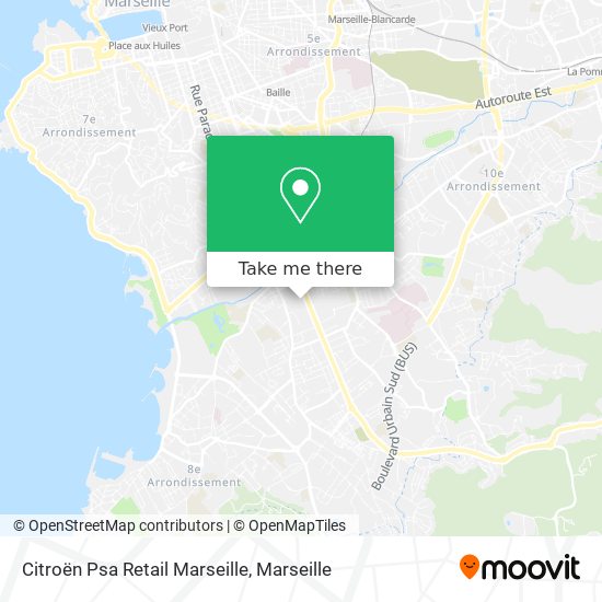 Mapa Citroën Psa Retail Marseille