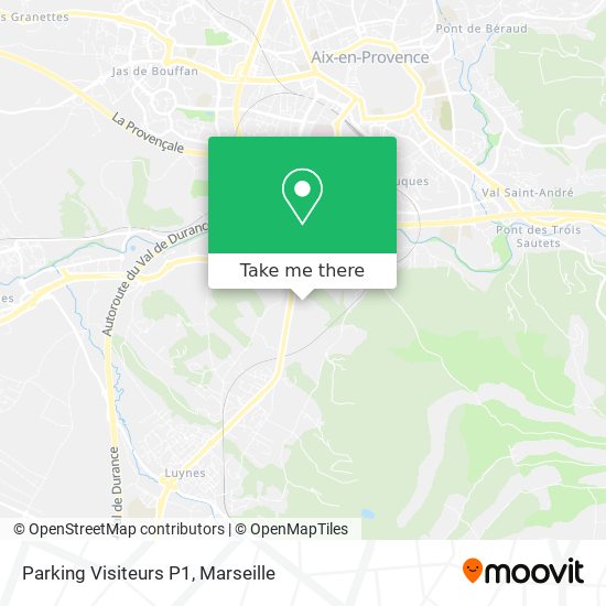 Parking Visiteurs P1 map