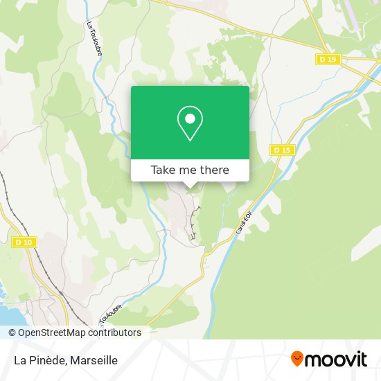 Mapa La Pinède