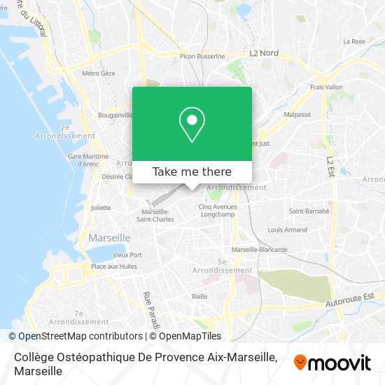 Collège Ostéopathique De Provence Aix-Marseille map