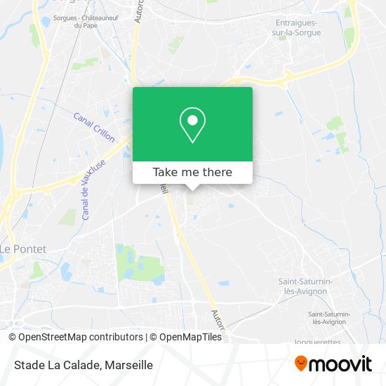 Stade La Calade map