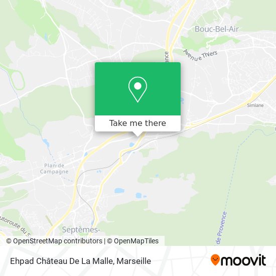 Ehpad Château De La Malle map