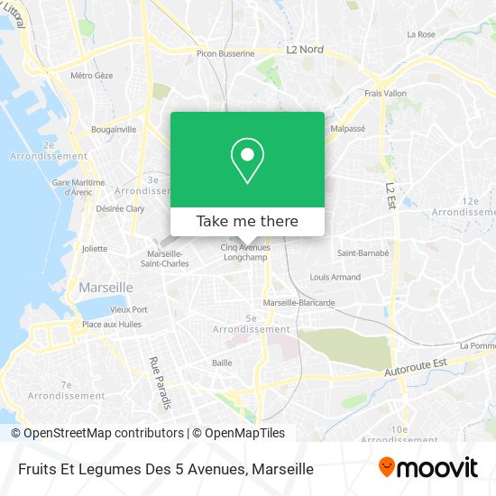 Mapa Fruits Et Legumes Des 5 Avenues