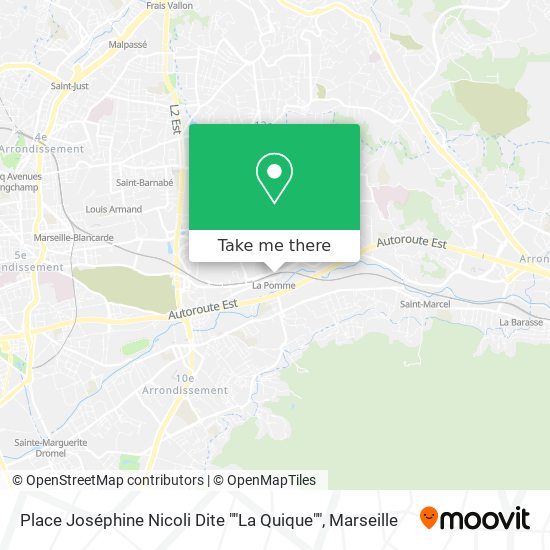 Place Joséphine Nicoli Dite ""La Quique"" map