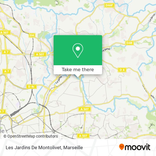 Les Jardins De Montolivet map