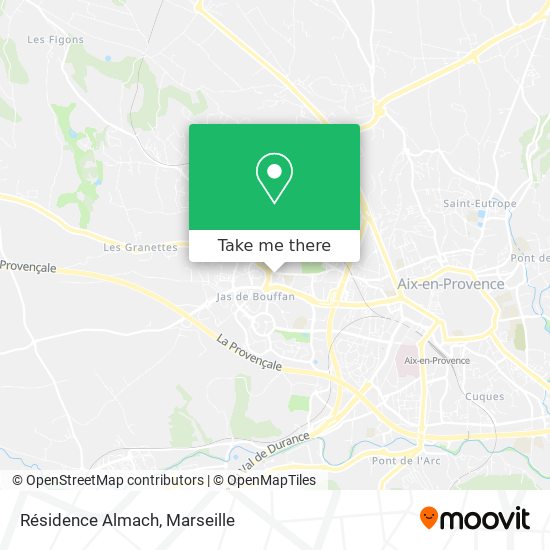 Résidence Almach map