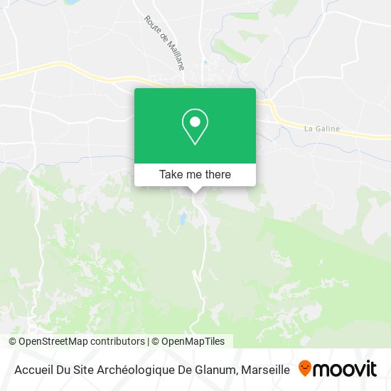 Accueil Du Site Archéologique De Glanum map