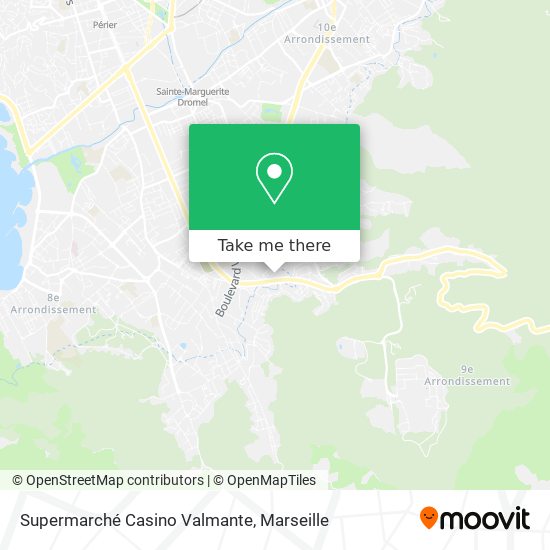 Supermarché Casino Valmante map