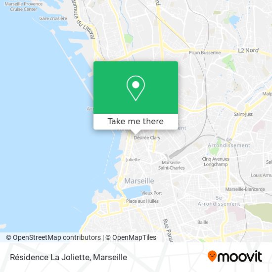 Résidence La Joliette map