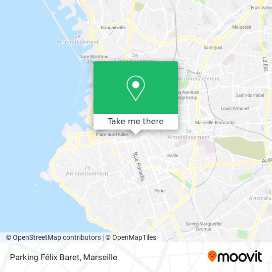 Parking Félix Baret map