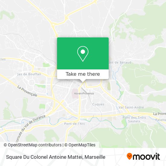 Square Du Colonel Antoine Mattei map