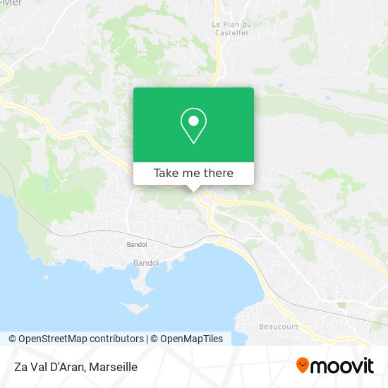 Za Val D'Aran map