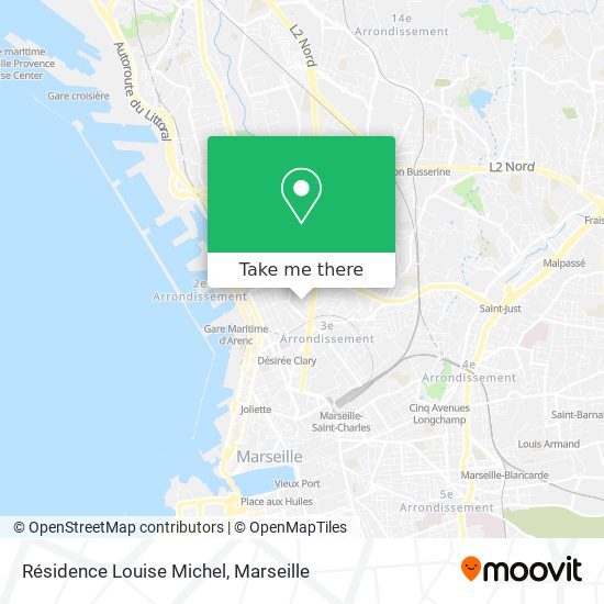 Résidence Louise Michel map