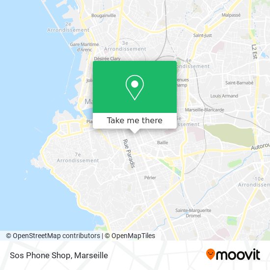 Mapa Sos Phone Shop