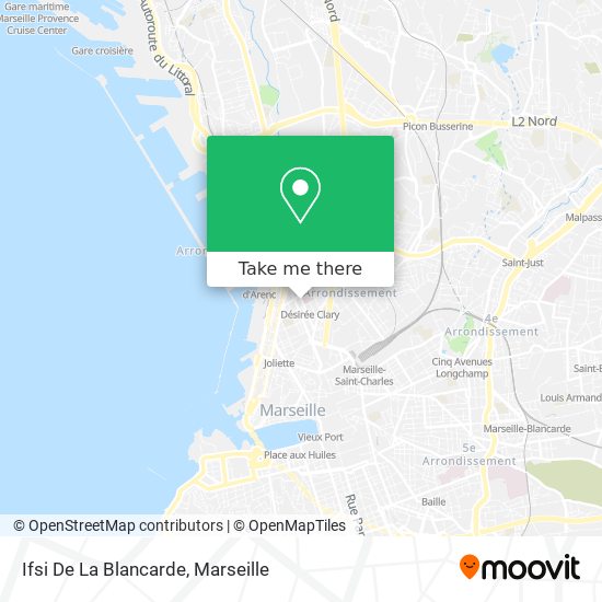 Ifsi De La Blancarde map