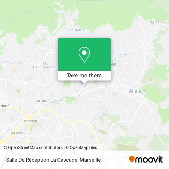 Salle De Réception La Cascade map