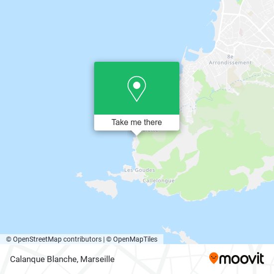 Calanque Blanche map