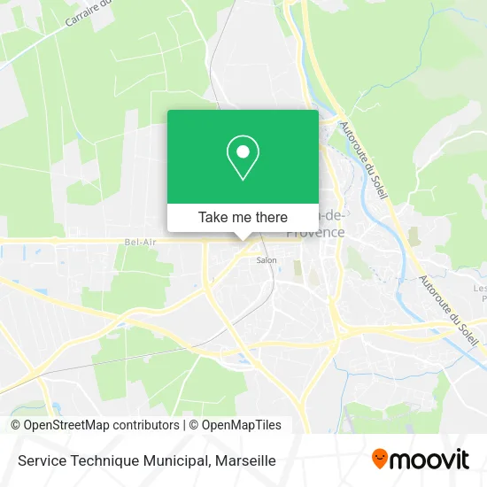 Service Technique Municipal map